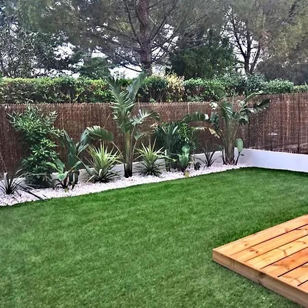 Apartment Standing Avec Jardin, Clim, Wifi, Proche Des Plages Six-Fours-les-Plages